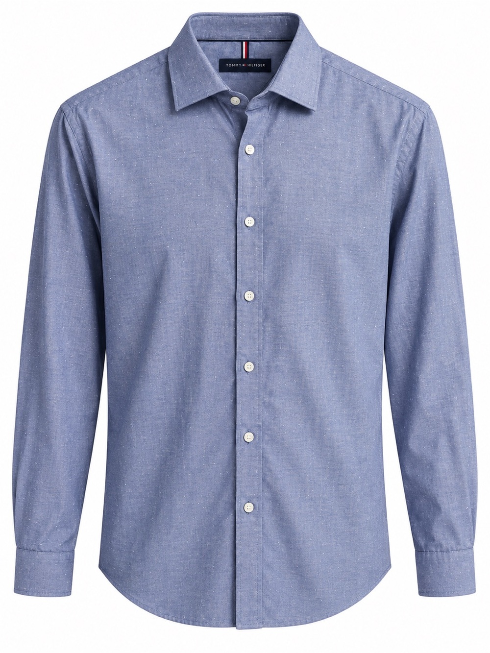 Tommy Hilfiger Blue Micro-Embroidered Dot Button-Down Shirt Men's 16 32/33